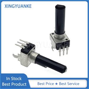 10PCS RV09 R0902N 수직 전위차계 3 핀 B1K B2K B5K B10K B20K B50K B100K B200K B500K B102 B203 B503 B504 하프 샤프트 23MM