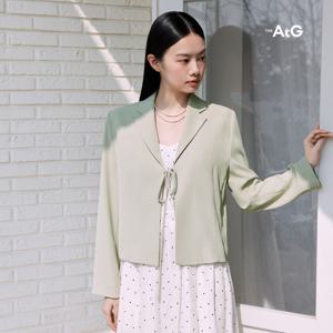 [론칭가69,900원]더엣지 25SS 썸머 링클프리 크롭 자켓