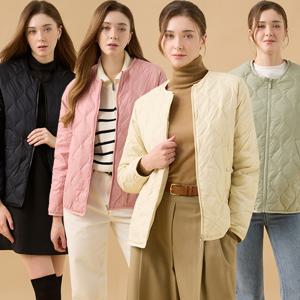 여성물결퀼팅구스점퍼