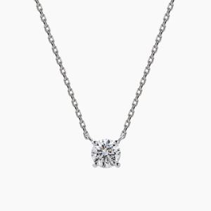 14K 랩다이아3부 4프롱목걸이(감정서 미제공)