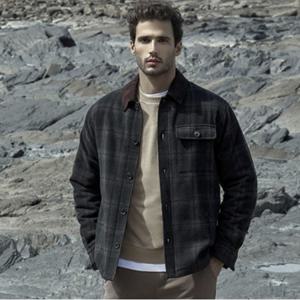 [최초가99,000원]남성 캐시미어 블렌디드 패딩 체크 코트 2종 택1