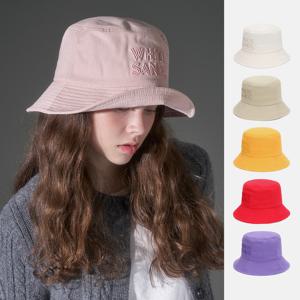 코튼 볼륨 자수 버킷햇 헤이그 (8 colors)