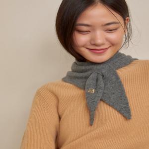 그레이 멜란지 울캐시미어혼방 머플러 JAMU5F621
