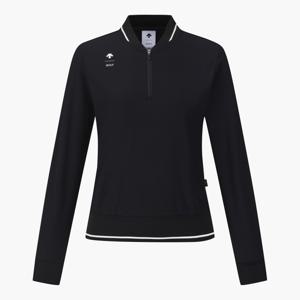 여성 트리코트 반집업 티셔츠