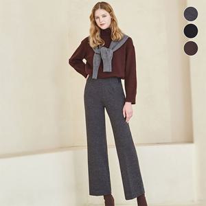 [최초가 88,000원] 홈쇼핑 인기 헤링본 웜기모 본딩 슬랙스 3종 택1