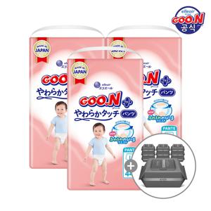 군 기저귀 플러스 소프트터치 팬티 대형(L) 44P x 3팩 (+2박스 구매 시 물티슈 10팩)