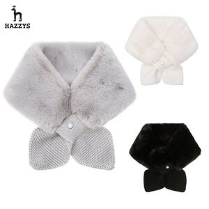 [인기] 헤지스여성 밍크퍼 넥워머 여성머플러 평상겸용 골프워머 HWMU5F705