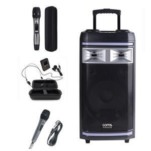 150W 고성능 버스킹 앰프 스피커 UHF 마이크 CR400PBS / CR400PBS6 스피커+유선+무선+헤드셋 마이크 총3개