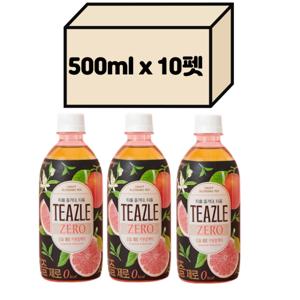 웅진식품 티즐 제로 자몽블랙티 500ml x 10개