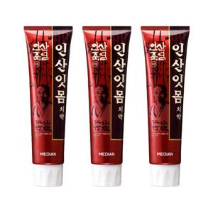 메디안 인산죽염 잇몸케어 치약 120g x3