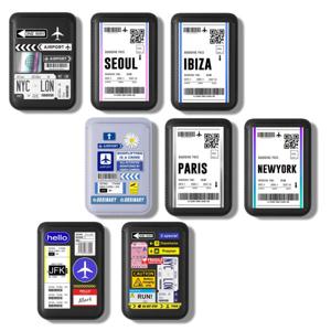 귀여운 맥세이프 카드지갑 에어포트 여행 티켓 라벨 디자인 / 갤럭시 아이폰 핸드폰 스마트폰 카드수납