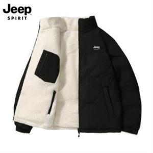 지프 JEEP SPIRIT 리버시블 양면 후리스패딩 점퍼 플리스 집업 뽀글이패딩 양털 아웃도어