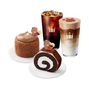 (할리스) 아메리카노 R+헤이즐넛 초코크림 라떼 R+초코 티라미수 롤+초코 생크림 가득 카스텔라