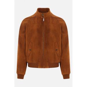 프라다 브라운 스웨이드 봄버 재킷 UPW524SOOO 158GF098L