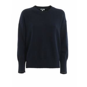 [KENZO] 라프리마 여성 크루 넥 코튼 블렌드 스웨터 2PU49681477 Dark Blue /8