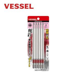 베셀 단비트 세트 GS5P2150D PH2 150mm 십자 5개입 -H 베셀비트홀더