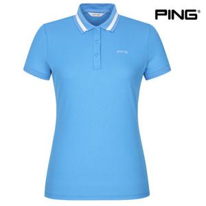 [핑]PING 여성 카라 반팔 티셔츠 122C2TO951 BL 골프 반팔티