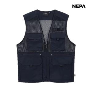 공용 메쉬 유틸리티 브이넥 베스트 7KD1462