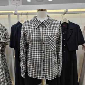 [숲]티셔츠배색 체크 롤업 남방셔츠 SB8LS34A_IC