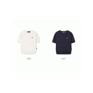 [후아유] 여성 스티브 헤드 포인트 반팔 니트 / Steve Head Point Short Sleeve(Set-up) WHKAF4942F