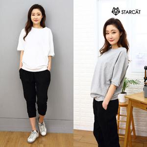 [스타캣]요가복상의 필라테스복 가오리반팔티TS44CWA4