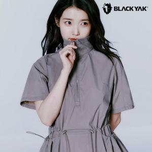 블랙야크 여성 루클라 스트링 반팔 원피스 나일론 롱 집업 플레어 1BYOPMU501