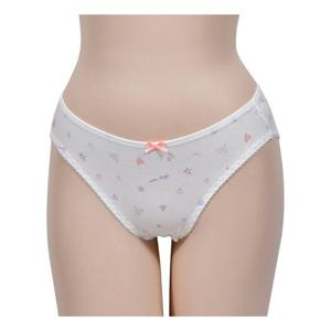 형광리본 감각적인 패턴 내츄럴 면스판 삼각 팬티