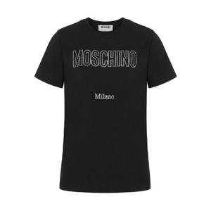모스키노   반팔 티셔츠 FW25 E07205541 5879661 Black