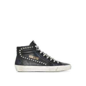 Golden Goose 슬라이드 디스트레스드 스터드 스니커즈 GWF00115F000323