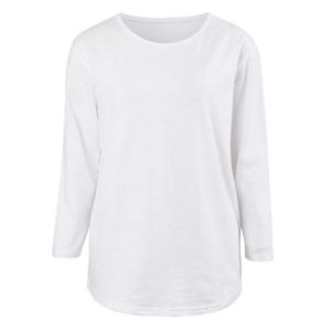 [샵앤]여성 베이직 라운드 슬라브 면 8부 티셔츠 DAI-WSH-1003-아이보리