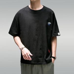 [모로엠] 남성 오버핏 린넨셔츠 반팔티 남자셔츠 반팔셔츠 DMS-TSH-Q4077868