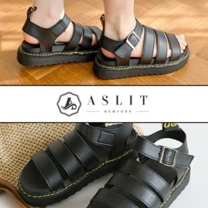 [애슬릿] 토오픈 통굽 버클 스트랩 스포티 샌들 3cm