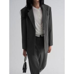 (115911AY13) [에잇세컨즈] 오버핏 투버튼 테일러드 재킷 그레이