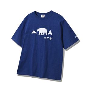 [지프] 남여공용 실루엣 로고 루즈핏 반팔 티셔츠 JQ2TSU221