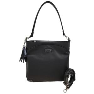 [에스콰이아]신상 심플 테슬 포인트 가벼운 데일리 여성 원단 숄더 크로스백 EODFHB893BK