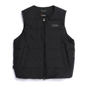 N254WDV920 여성 헤론 U넥 경량 구스다운 베스트 BLACK