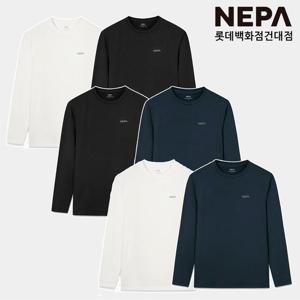네파[택가 79,000원]공용 데일리 긴팔 라운드 티셔츠(2PACK) 베이직 교복속티 이너티 2장 7LE5300