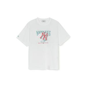 MLB  (3FTSA0253-50WHS) 여성 애슬레저 오버핏 반팔티셔츠