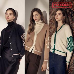 스테파넬 25FW 캐시혼방 버블 가디건[런칭 가격99,900원]