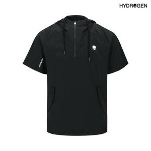 [하이드로겐] 남성 경량 우븐 스트레치 반팔 아노락 H11D2WT312_BK