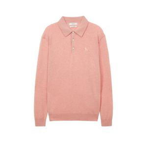 [헤지스] [PREMIUM CASHMERE] 핑크 캐시미어 카라 니트(HZSW4D469P2)