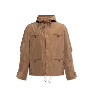 25 FW 페라가모 베이지 드로스트링 지퍼업 재킷 142130B763740