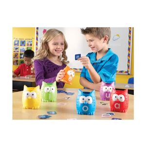 (러닝리소스)LER5460 부엉이 모음 분류 세트/영어게임/영어교구