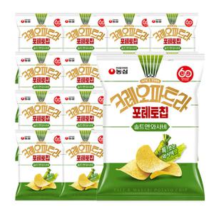 농심 크레오파트라 포테토칩 솔트앤와사비 50g 16개
