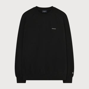 [커버낫]커버낫 스몰 로고 기모 맨투맨 블랙 CO2503CR04BK