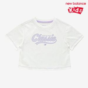 [뉴발란스]뉴발란스 키즈 여아 크롭티셔츠 NK9EE2801G-10 반팔티