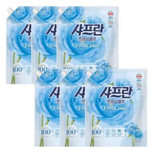 샤프란 프레쉬 블루 2.1L 리필 x 6개