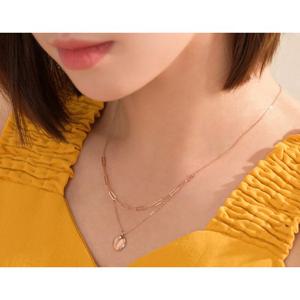미니골드 14K 립코인 더블 라인 목걸이 NMSM4069