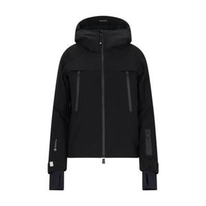 25 FW 몽클레어 그레노블 로고 프린트 디테일 집업 후드 자켓 블랙 0981A00017596ZF