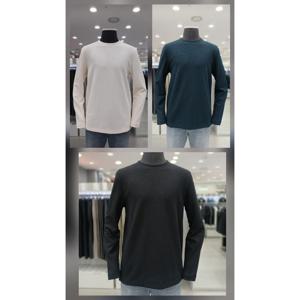 [앤드지]25 F/W 면 코튼혼방 캐쥬얼 긴팔티 3종 HZF4TR1101_GN